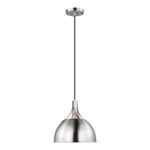Visual Comfort Studio - 6524201-962 - One Light Pendant - Rockland - Brushed Nickel
