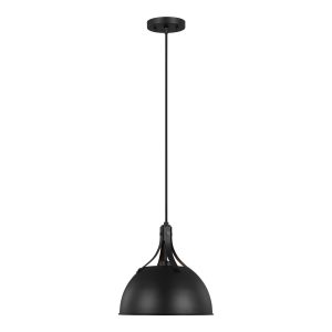 Visual Comfort Studio - 6524201EN3-112 - One Light Pendant - Rockland - Midnight Black