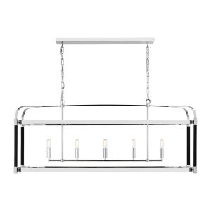Visual Comfort Studio - LC1165PN - Five Light Chandelier - Hadley - Polished Nickel