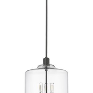 Millennium - 46933-MB - Three Light Pendant - Asheville - Matte Black