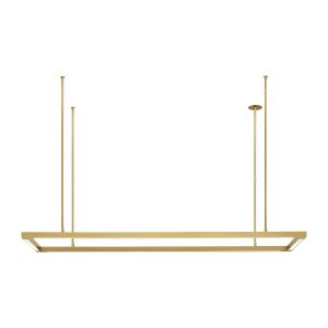 Visual Comfort Modern - 700LSSTG50NB-LED927 - LED Linear Suspension - Stagger - Natural Brass
