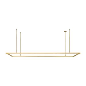 Visual Comfort Modern - 700LSSTG84NB-LED927 - LED Linear Suspension - Stagger - Natural Brass