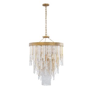 Varaluz - 359C07HG - Seven Light Chandelier - Lafayette - Havana Gold