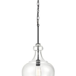 Millennium - 4211-MB - One Light Pendant - Corra - Matte Black