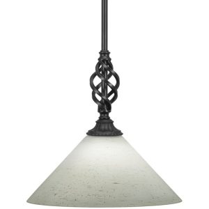 Toltec Lighting - 80-MB-316 - One Light Mini Pendant - Eleganté - Matte Black
