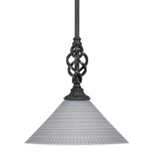 Toltec Lighting - 80-MB-4002 - One Light Mini Pendant - Eleganté - Matte Black