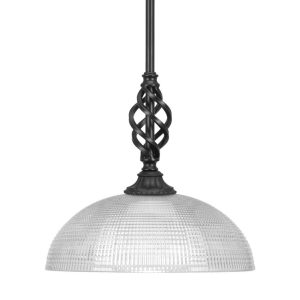 Toltec Lighting - 80-MB-540 - One Light Mini Pendant - Eleganté - Matte Black