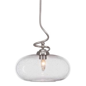 Toltec Lighting - 900-BN-206 - One Light Pendant - Capri - Brushed Nickel