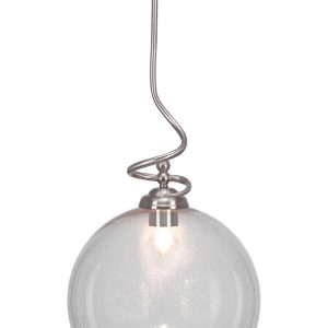 Toltec Lighting - 900-BN-4390 - One Light Pendant - Capri - Brushed Nickel
