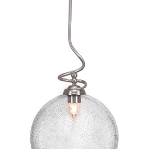 Toltec Lighting - 900-BN-4392 - One Light Pendant - Capri - Brushed Nickel