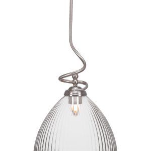 Toltec Lighting - 900-BN-4630 - One Light Pendant - Capri - Brushed Nickel