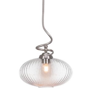 Toltec Lighting - 900-BN-4658 - One Light Pendant - Capri - Brushed Nickel