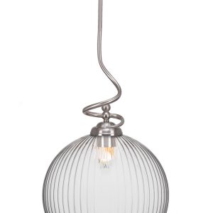 Toltec Lighting - 900-BN-4670 - One Light Pendant - Capri - Brushed Nickel