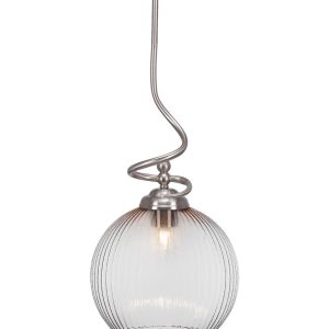 Toltec Lighting - 900-BN-4678 - One Light Pendant - Capri - Brushed Nickel