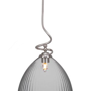 Toltec Lighting - 900-BN-4690 - One Light Pendant - Capri - Brushed Nickel