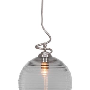 Toltec Lighting - 900-BN-5130 - One Light Pendant - Capri - Brushed Nickel
