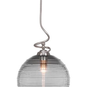 Toltec Lighting - 900-BN-5132 - One Light Pendant - Capri - Brushed Nickel