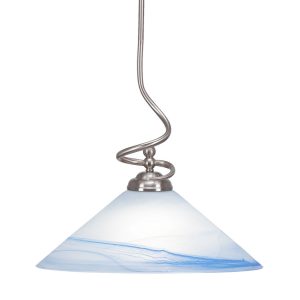 Toltec Lighting - 900-BN-514 - One Light Pendant - Capri - Brushed Nickel