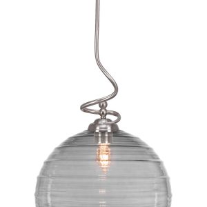 Toltec Lighting - 900-BN-5142 - One Light Pendant - Capri - Brushed Nickel