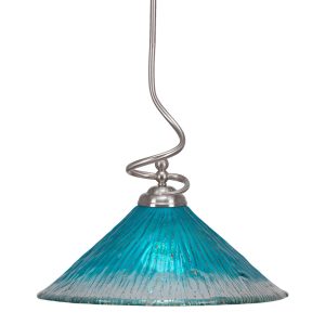 Toltec Lighting - 900-BN-715 - One Light Pendant - Capri - Brushed Nickel