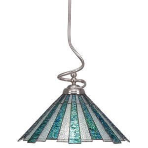 Toltec Lighting - 900-BN-932 - One Light Pendant - Capri - Brushed Nickel