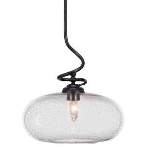 Toltec Lighting - 900-MB-206 - One Light Pendant - Capri - Matte Black