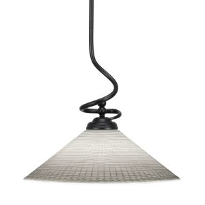 Toltec Lighting - 900-MB-4011 - One Light Pendant - Capri - Matte Black