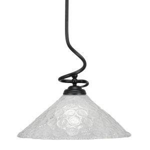 Toltec Lighting - 900-MB-411 - One Light Pendant - Capri - Matte Black