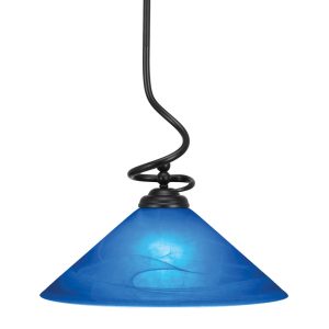 Toltec Lighting - 900-MB-415 - One Light Pendant - Capri - Matte Black