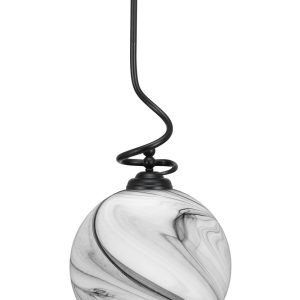 Toltec Lighting - 900-MB-4369 - One Light Pendant - Capri - Matte Black