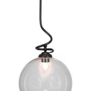 Toltec Lighting - 900-MB-4390 - One Light Pendant - Capri - Matte Black