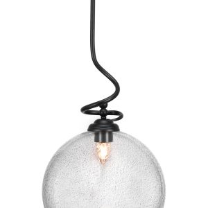 Toltec Lighting - 900-MB-4392 - One Light Pendant - Capri - Matte Black