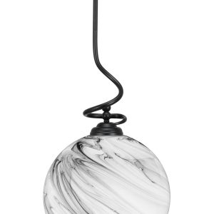 Toltec Lighting - 900-MB-4399 - One Light Pendant - Capri - Matte Black