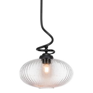 Toltec Lighting - 900-MB-4658 - One Light Pendant - Capri - Matte Black