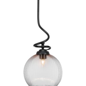 Toltec Lighting - 900-MB-4678 - One Light Pendant - Capri - Matte Black
