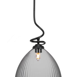 Toltec Lighting - 900-MB-4690 - One Light Pendant - Capri - Matte Black