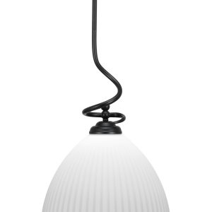 Toltec Lighting - 900-MB-4691 - One Light Pendant - Capri - Matte Black