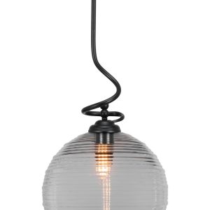 Toltec Lighting - 900-MB-5130 - One Light Pendant - Capri - Matte Black