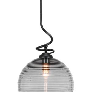 Toltec Lighting - 900-MB-5132 - One Light Pendant - Capri - Matte Black