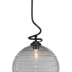 Toltec Lighting - 900-MB-5142 - One Light Pendant - Capri - Matte Black