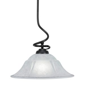 Toltec Lighting - 900-MB-53615 - One Light Pendant - Capri - Matte Black