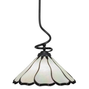 Toltec Lighting - 900-MB-912 - One Light Pendant - Capri - Matte Black