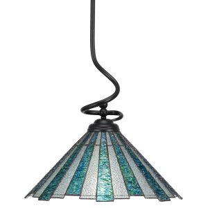 Toltec Lighting - 900-MB-932 - One Light Pendant - Capri - Matte Black