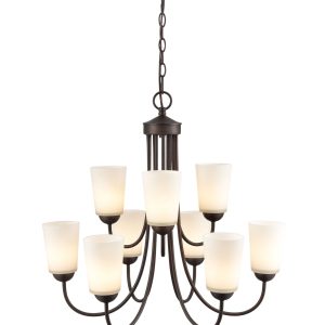 Millennium - 9809-RBZ - Nine Light Chandelier - Ivey Lake - Rubbed Bronze