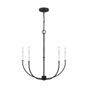 Visual Comfort Studio - 3167105-112 - Five Light Chandelier - Greenwich - Midnight Black