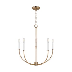 Visual Comfort Studio - 3167105-848 - Five Light Chandelier - Greenwich - Satin Brass