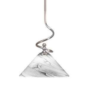 Toltec Lighting - 901-BN-2129 - One Light Mini Pendant - Capri - Brushed Nickel