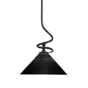 Toltec Lighting - 901-MB-4009 - One Light Mini Pendant - Capri - Matte Black