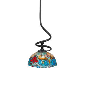 Toltec Lighting - 901-MB-9359 - One Light Mini Pendant - Capri - Matte Black