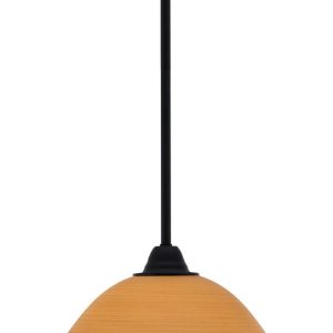 Toltec Lighting - 3401-MB-624 - One Light Mini Pendant - Paramount - Matte Black